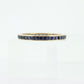 14k Gold BLUE Sapphire Full Eternity Thin Band. Thin Channel Set Princess Sapphire calibre cut Full Eternity band. st(110)