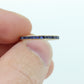 14k Gold BLUE Sapphire Full Eternity Thin Band. Thin Channel Set Princess Sapphire calibre cut Full Eternity band. st(110)