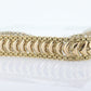 14k Wide Textured Bismark Bracelet. Italian Made 14k Yellow Gold Bracelet. High Polish bracelet 13.1g st(460)