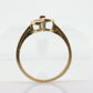 10k Open Heart and ruby ring. Dainty Heart love beat ruby ring. Dainty Heart LOVE ring. st(32)