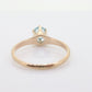 Otsby Barton TOPAZ Ring. 10k Yellow Gold HIGH Claw Design. OB from Art Deco 1920 Era. Round Topaz Claw ring. st50