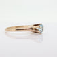 Otsby Barton TOPAZ Ring. 10k Yellow Gold HIGH Claw Design. OB from Art Deco 1920 Era. Round Topaz Claw ring. st50