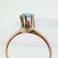 Otsby Barton TOPAZ Ring. 10k Yellow Gold HIGH Claw Design. OB from Art Deco 1920 Era. Round Topaz Claw ring. st50
