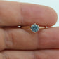 Otsby Barton TOPAZ Ring. 10k Yellow Gold HIGH Claw Design. OB from Art Deco 1920 Era. Round Topaz Claw ring. st50