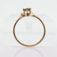 10k Dainty Ruby Ring. 10k RUBY stackable twisted stacked band st(72)