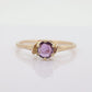 10k Dainty Ruby Ring. 10k RUBY stackable twisted stacked band st(72)