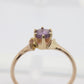 10k Dainty Ruby Ring. 10k RUBY stackable twisted stacked band st(72)