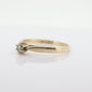14k Diamond Solitaire. 14k Yellow gold prong belcher set diamond ring. st(55)
