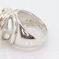 ORBIS ring with Spheres. 18k Sterling Ring with interchangeable marbles gems. st(173)