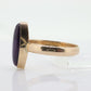 10k SUGILITE Purple bezel ring. Antique 10k Marquise Purple Sugilite bezel set in a cup shank. st(80)