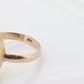 10k SUGILITE Purple bezel ring. Antique 10k Marquise Purple Sugilite bezel set in a cup shank. st(80)
