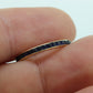 14k Gold BLUE Sapphire Full Eternity Thin Band. Thin Channel Set Princess Sapphire calibre cut Full Eternity band. st(110)