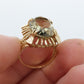 14k Large Oval GREEN Amethyst ring. 14k Large Light Green Amethyst Cocktail Statement ring st(172/50)