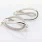 14k Gold Puffed Hollow HOOP Earrings. Intertwined Textured Loop earrings. MILOR Italy st74/75