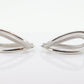 14k Gold Puffed Hollow HOOP Earrings. Intertwined Textured Loop earrings. MILOR Italy st74/75