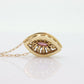 Ruby and diamond halo pendant. 14k precious marquise ruby pendant necklace. st(80/50)