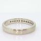 10k Diamond Band. Mens or Womens 10k Comfort Fit Band with channel set 0.36ctw diamonds sz12.25 st(109/25)