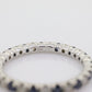 14k Diamond Sapphire Full Eternity Thin Band. Thin Channel Set Round Sapphire Diamond Full Eternity band. st(150)