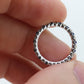14k Diamond Sapphire Full Eternity Thin Band. Thin Channel Set Round Sapphire Diamond Full Eternity band. st(150)