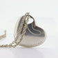 Sterling Silver Tiffany and Co Necklace Heart Pendant. Solid Pierced Double Heart Pendant Tiffany & Co. st(86)