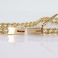 Diamond Double Row Rope 14k Bracelet. 14k rope bracelet. Graduating Rope Bracelet with Diamonds. Vintage Gold Bracelet st(280)
