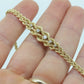 Diamond Double Row Rope 14k Bracelet. 14k rope bracelet. Graduating Rope Bracelet with Diamonds. Vintage Gold Bracelet st(280)