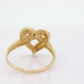 10k Open Heart Ring. 10k Open Interlocking hearts promise ring. st(45)