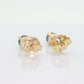 14k Sapphire Stud Earrings. 14k Yellow Gold London Blue Sapphire. Genuine Round Sapphire studs st(43/00)