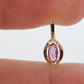 Ruby and diamond pendant. 14k precious marquise ruby pendant. st(25)