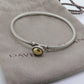 David Yurman Cable Buckle Hook Bangle Bracelet DY 925 Sterling Silver 585 18k Gold. David Yurman Chatelaine Bracelet st(155)
