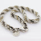Tiffany & Co. Bracelet. Rope Love Knot Sterling Silver and 18k Yellow Gold Intertwined Bracelet. st(155)