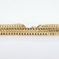 18k MILOR Infinity Wide Double LINK Chain Bracelet. 18k Infinity S Specialty Link Bracelet ITALY. st(167)