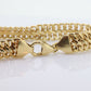 18k MILOR Infinity Wide Double LINK Chain Bracelet. 18k Infinity S Specialty Link Bracelet ITALY. st(167)