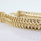 18k MILOR Infinity Wide Double LINK Chain Bracelet. 18k Infinity S Specialty Link Bracelet ITALY. st(167)