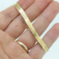 Vintage 14k Yellow Gold High Polish Gloss herringbone bracelet. Wide Herringbone Bracelet. Herringbone chain bracelet. st(178)