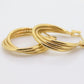 10k Gold HOOP Earrings. 10k Yellow Gold Triple HOOP earrings Twisted design. . st63