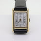 14k OMEGA x Tiffany & Co Tank Watch. 14k Yellow Manual Windup Omega 17j Rectangle wristwatch. st(679)