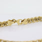 14k Double LINK Weave Chain Bracelet. 14k Specialty Link Bracelet ITALY. Railroad Woven Bracelet. st(121)