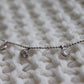 14k Bezel Gem Layered Necklace. Wonderful Diamond (CZ) Gem Necklace Chain. st(93/50)