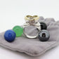 ORBIS ring with Spheres. 18k Sterling Ring with interchangeable marbles gems. st(173)