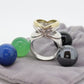 ORBIS ring with Spheres. 18k Sterling Ring with interchangeable marbles gems. st(173)