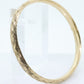10k Yellow Gold Etched Bangle Bracelet. 10k HOB Gold Hinged Bracelet