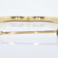 10k Yellow Gold Etched Bangle Bracelet. 10k HOB Gold Hinged Bracelet