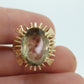 14k Large Oval GREEN Amethyst ring. 14k Large Light Green Amethyst Cocktail Statement ring st(172/50)