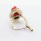 Carved Coral cameo bezel ring. 14k Gold Arthritic Knuckle Fit ring. Finger Fit 14k Shank. Adjustable Fat Knuckle ring. st(225)