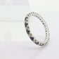14k Diamond Sapphire Full Eternity Thin Band. Thin Channel Set Round Sapphire Diamond Full Eternity band. st(150)