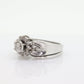14k Gold daisy Ring. Round HALO Diamond Sunburst Starburst Cluster Ring. Waterfall diamond. Diamonds st(196)