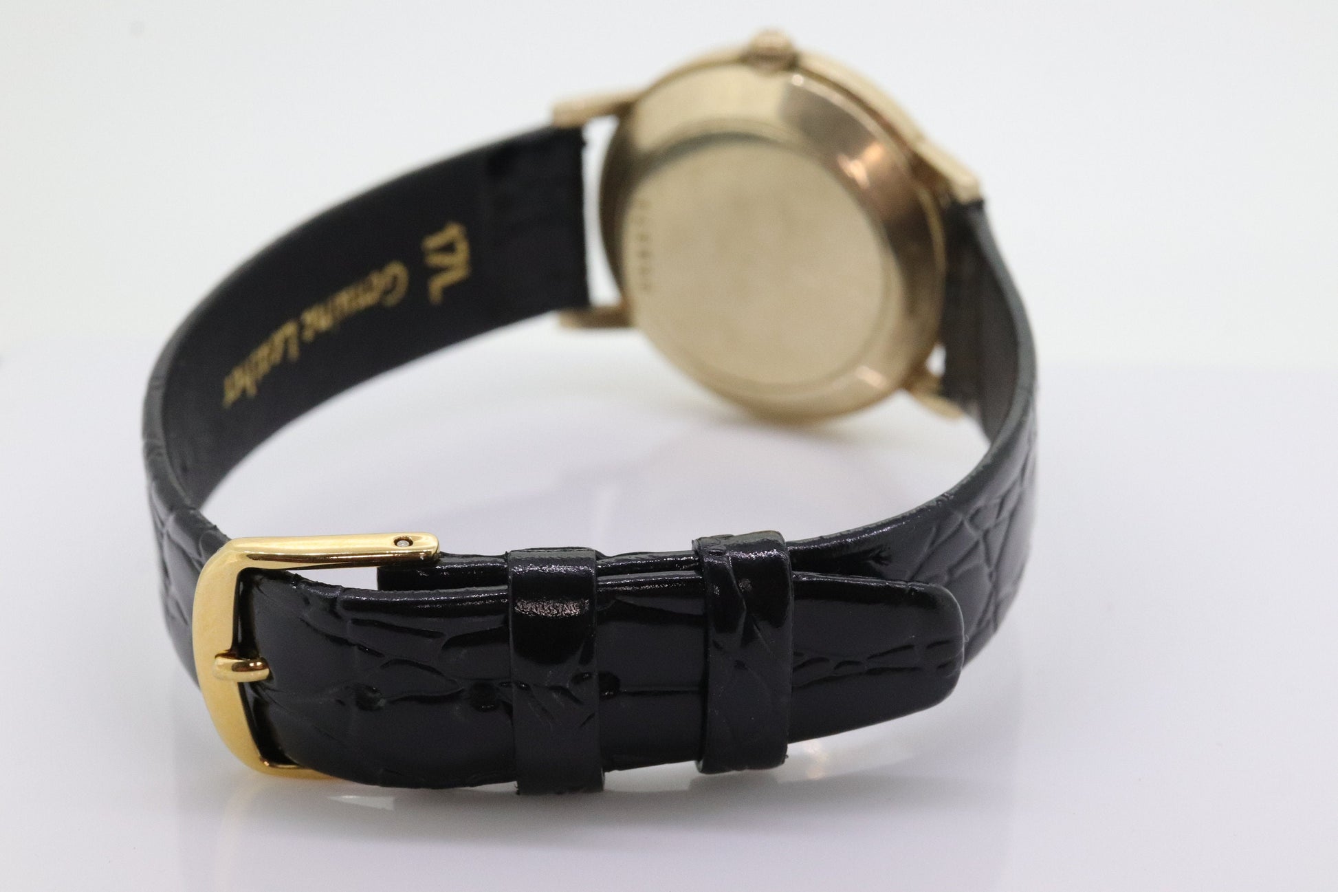 HAMILTON THIN o MATIC Watch. 14k Yellow Gold Round Hamilton wristwatch