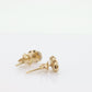 14k Opal Solitaire Stud Earrings. Very Adorable and Cute Earrings. st(40)