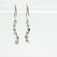 10k Sapphire and Diamond Dangle Earrings. Journey Sapphire Diamond Drop Earrings. st(46)